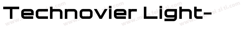 Technovier Light字体转换